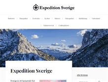 Tablet Screenshot of expeditionsverige.se